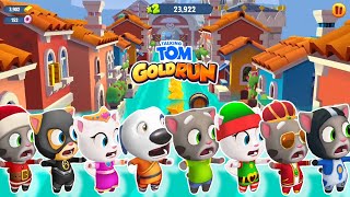 Talking Tom Gold Run Unlocks All Characters in Venice Canals - Kung Fu Hank - Android Game