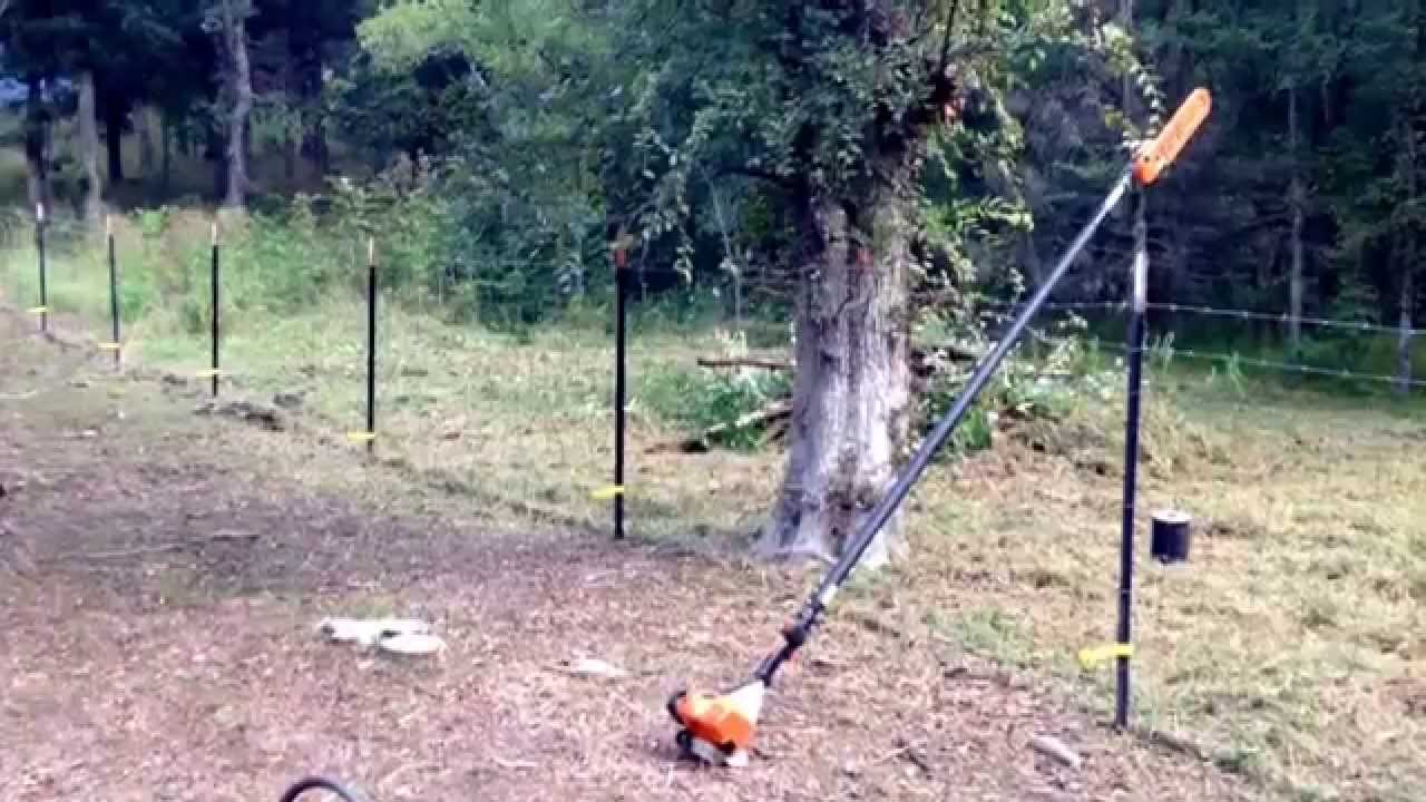 Brush clearing, stihl equipment, fencing, and new gate. YouTube