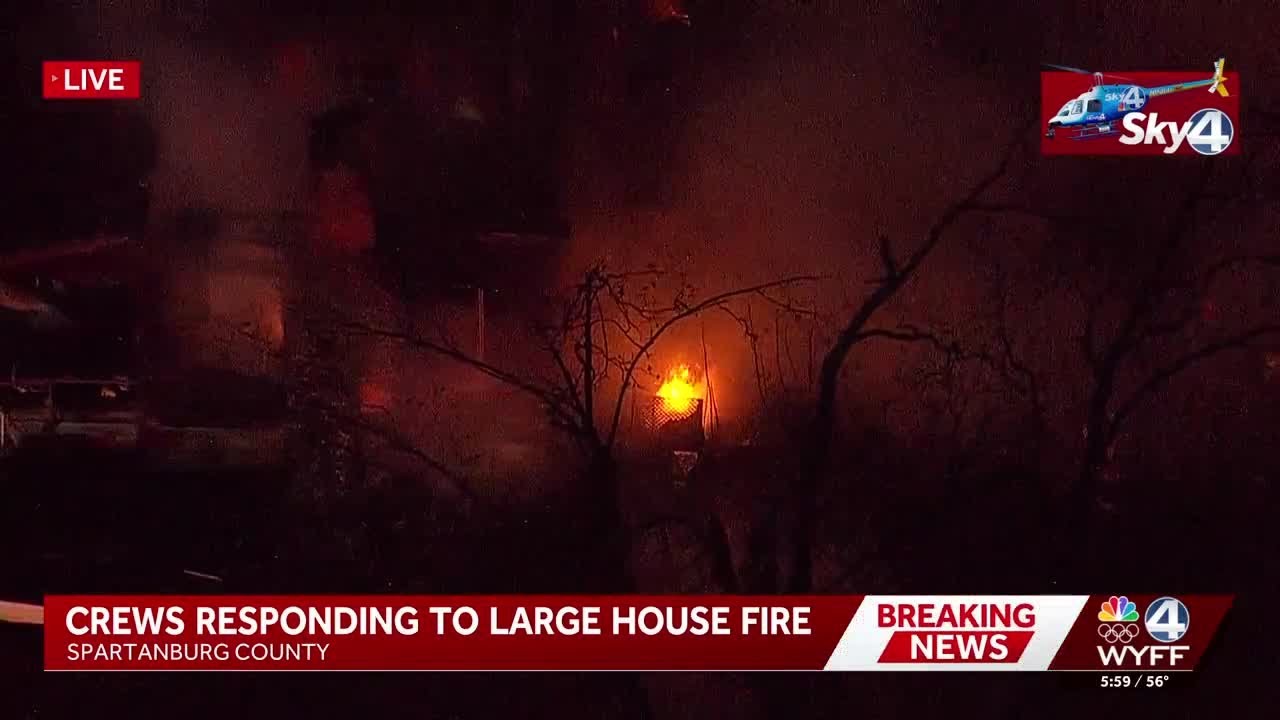 Multiple crews respond to Upstate fire - YouTube