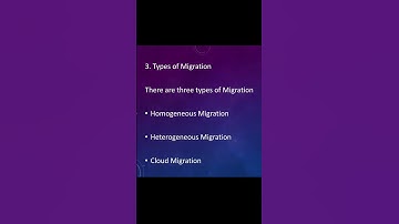 Types of Migration in SAP