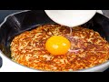 Only 3 ingredients! Quick breakfast in 5 minutes! A very simple and delicious potato and egg recipe