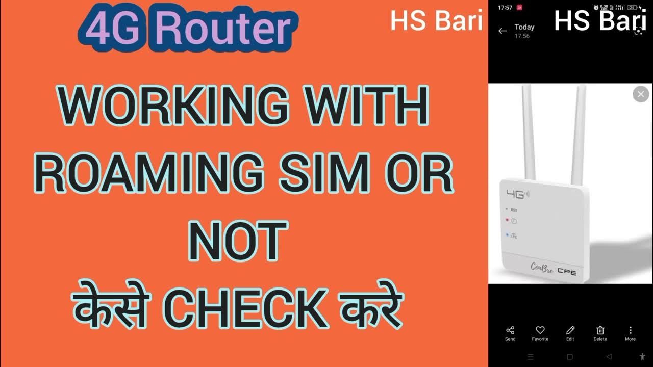 kya 4G router roaming sim ke sath chalta hai YouTube