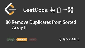 LeetCode 每日一题 Daily Challenge 80 Remove Duplicates from Sorted Array II