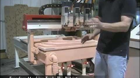 DMS Freedom CNC 3 Axis CNC Router Manual Tool Change Demonstration