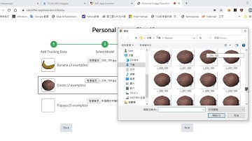 用MIT App Inventor 2的Personal Image Classifier試做水果影像分類辨識的Google App之方法