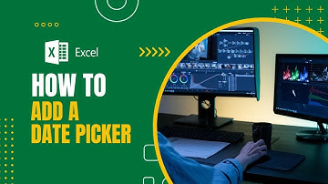 Excel How To Add Date Picker in Excel