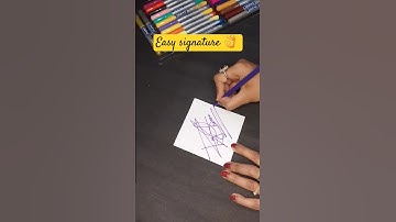 How to do easy signature ✍️#signature #sign #calligraphy #shorts #short #satisfying #ytshorts #music