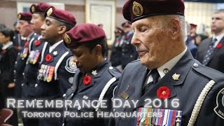 @TorontoPolice Remembrance Day 2016 | Veterans Reflect on Service & Sacrifice
