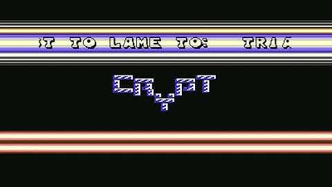 Crypt  Intro 1 ! Commodore 64 (C64)
