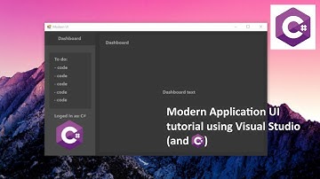 Modern Flat UI tutorial in Visual Studio using C# (Tutorial, by C#)