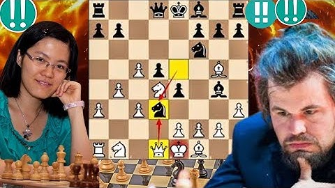 Aggressive Chess Ending match By Magnus Carlsen vs Hou Yifan #chess #chesscompetition #chessgame 
