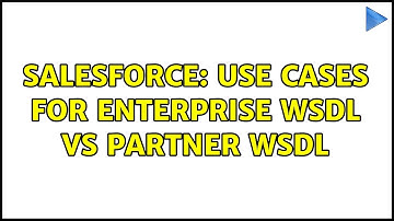 Salesforce: Use cases for Enterprise WSDL vs Partner WSDL