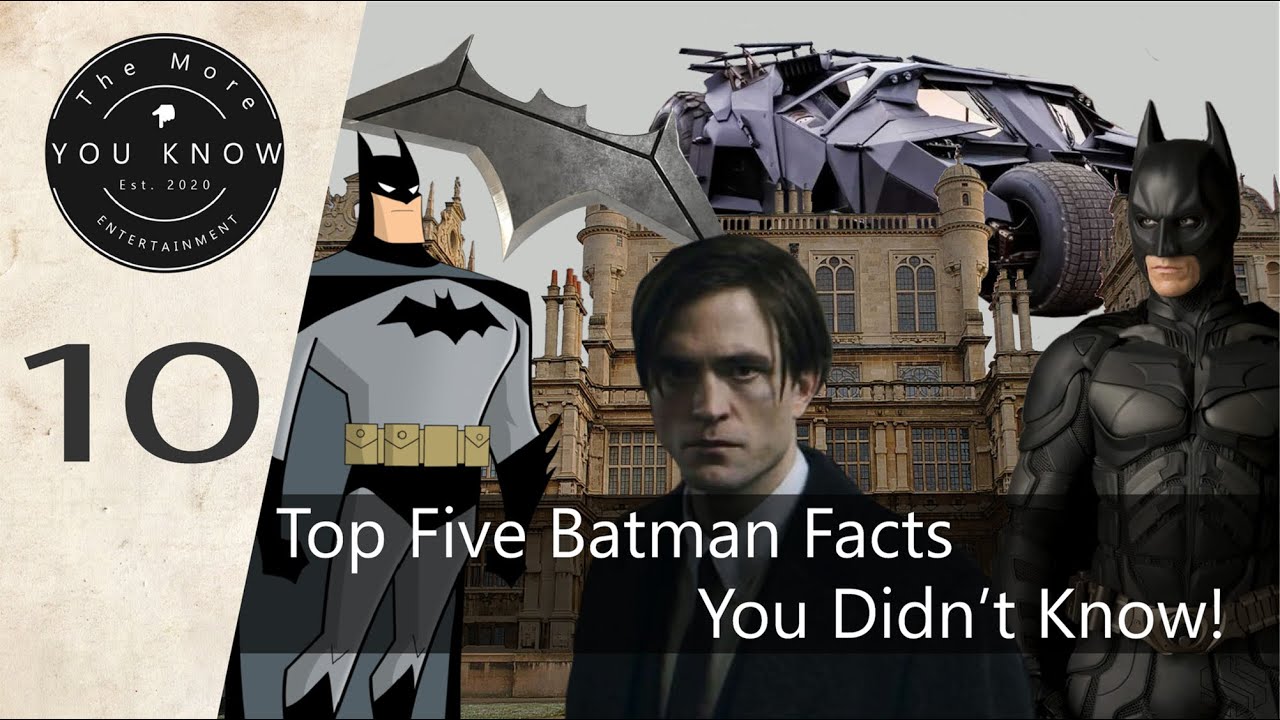 Top 5 Facts You (Probably) Didn't Know About Batman! | The More You Know -  YouTube