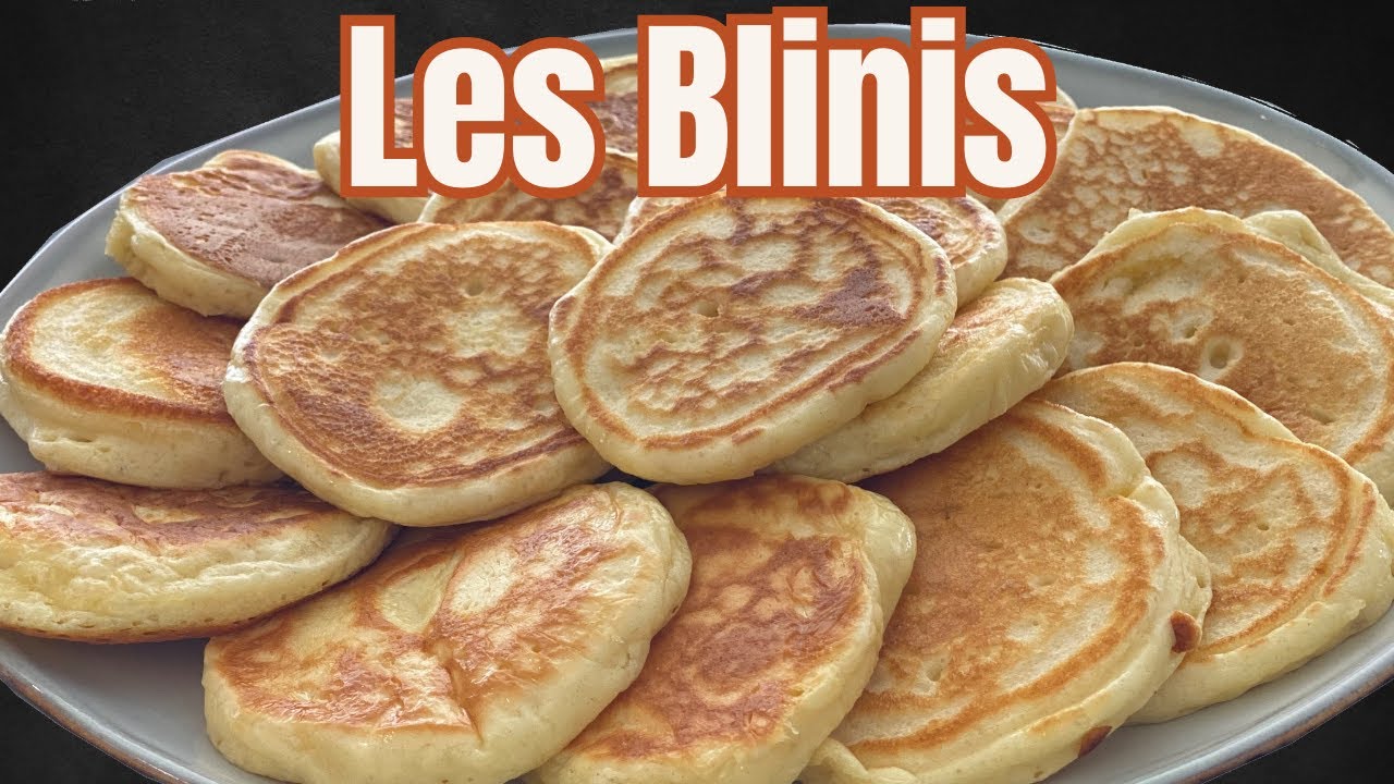 Les blinis : 2 minutes de préparation, 10 minutes de cuisson