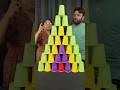 Amazing Pyramid  cup challenge #shorts
