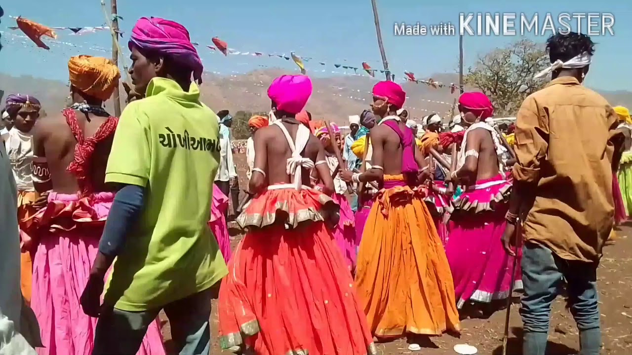 होली  डीडोली  ( गेर )  नृत्य सातना  अक्कलकुवा  2020