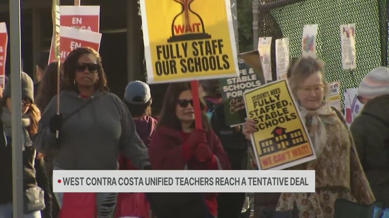 West Contra Costa teachers reach tentative deal, end strike - YouTube