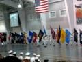 Drums and State Flags at Navy boot camp graduation