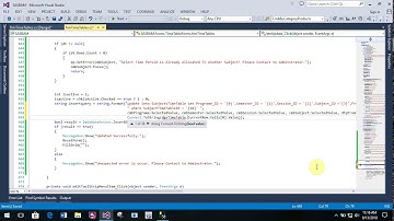 Attendance System By Using Finger Print Machine Part 52 Time Table Form in C# C Sharp