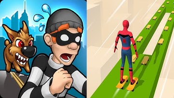 Robbery Bob vs Skater Stacker Gameplay Android,ios Part 2