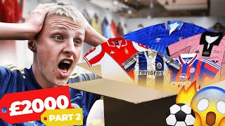 OPENING A £2,500 VINTAGE FOOTBALL SHIRTS MYSTERY BOX *Unbelievable*