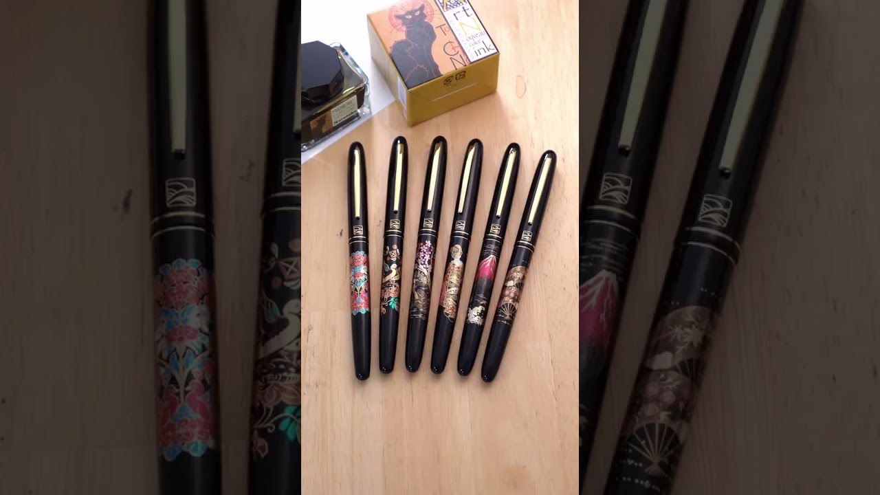Wancher x Kuretake Kindai Maki-e Fountain Pen Fude Nib Version