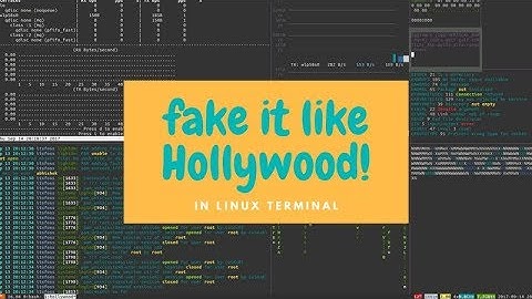 How To Fake a Hollywood Style Hacking [Fun with Linux Terminal]