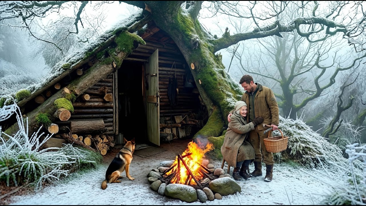Building a sturdy log cabin shelter in the wilderness saved 90 years