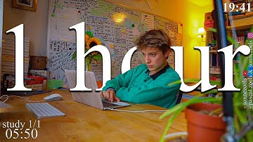 LIVE | 1-HOUR study with me 📚⛈️ rain & thunder sounds