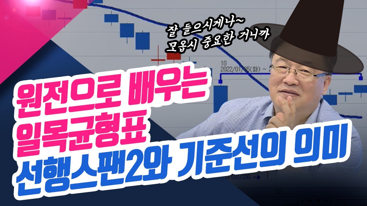 ⁣원전으로 배우는 일목균형표, 선행스팬2와 기준선의 의미 (종목상담소/22.06.02)
