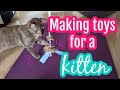 Three easy kitten toys to make at home