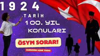 KPSS TARİH 100. YIL VİDEOSU-1924 YILI-3- Erkanı Harbiye, Şeriye ve Evkaf Vekaleti-İlk Muhalif Parti.