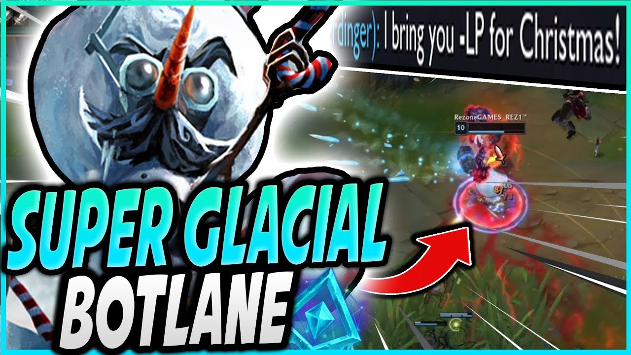 Glacial Augment makes Heimerdinger the SNOW KING of Botlane! Super slows and big burst!!