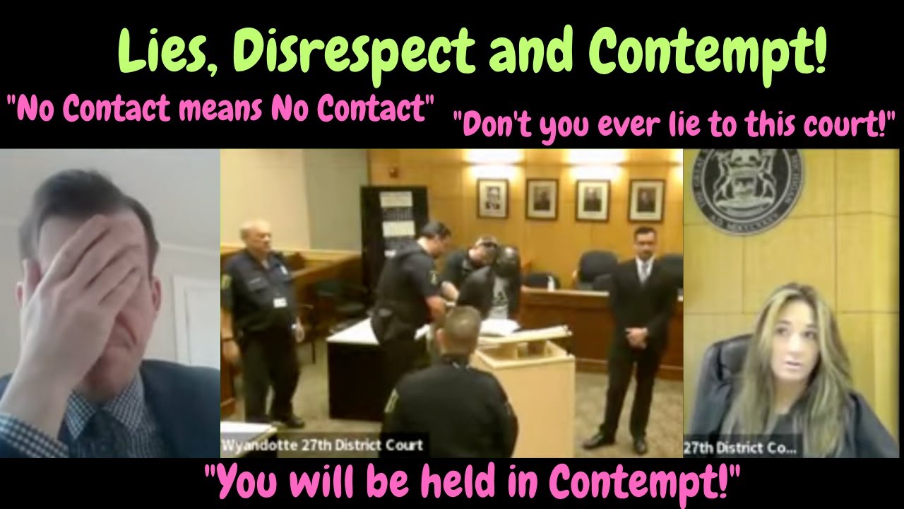 Lies, Disrespect, and Contempt! Another case of F* around and end up in jail! Ep. 2 #trending #court