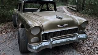 1955 Chevy Race Car “Beau Welles” Movie Car from Greased Lightning. Restored by JR Bellew.