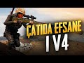 ÇATIDA EFSANE 1V4 [PUBG Mobile]