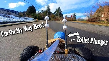 FPV RC Car Delivers A Toilet Plunger To Save My Neighbor