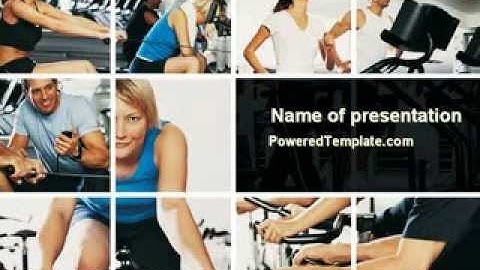 Sport Gym PowerPoint Template by PoweredTemplate.com