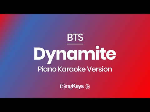 Dynamite - BTS - Piano Karaoke Instrumental - Original Key