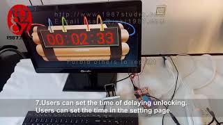 escape room prop Countdown timer-Computer simulator series jxkj1987