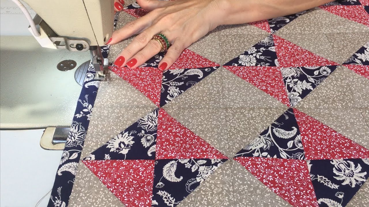 Incrível TAPETE de RETALHOS Só com Quadrados FÁCIL