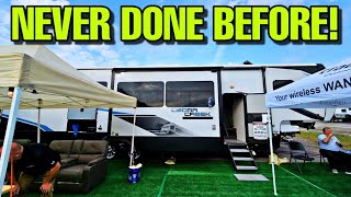 NEVER DONE BEFORE! Check out this 2024 Cedar Creek 20 380MUD Fifth Wheel RV!