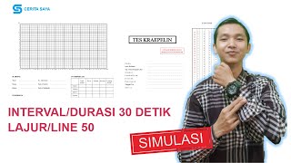  Kraeplin Test  Interval 20 Detik  Durasi 17 Menit  Model 50 Lajurline