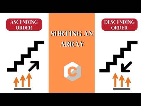 C Program to Sort Array Elements in Ascending and  Descending Order Hindi / Urdu