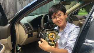 How To Remove, Change Or Replace Airbag (On Steering Wheel) 2003-2007 Honda Accord | DIY Auto Repair