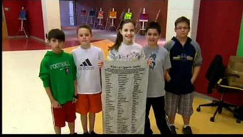 Kids take the anti-smoking pledge