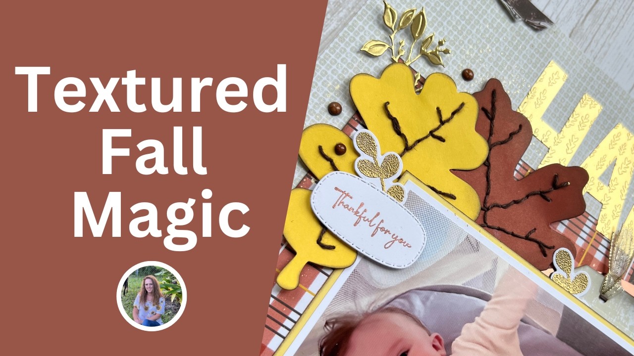 7 способов украсить ваши скрапбукинги | Использование металлизированной бумаги в осеннем дизайне