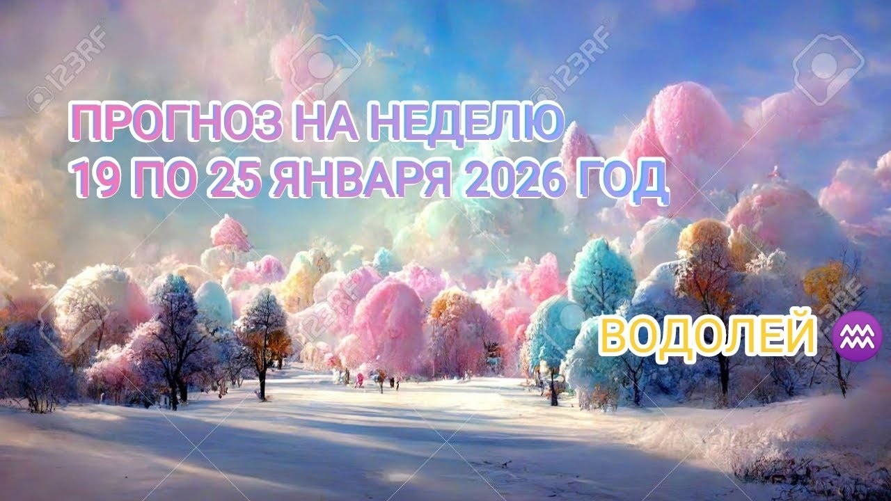 ВОДОЛЕЙ ♒ ПРОГНОЗ НА НЕДЕЛЮ С 19 ПО 25 ЯНВАРЯ 2026 ГОД 