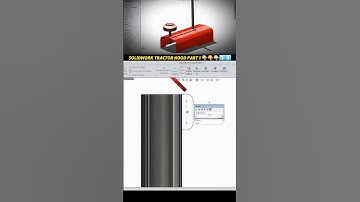 Solidworks Tractor Hood Tutorial #solidworks #ytshorts #cad #shorts #3d #solidworkstutorial