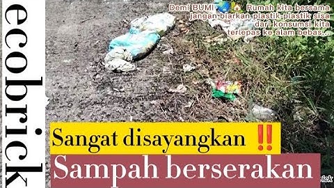 Sangat disayangkan‼️Sampah berserakan di sepanjang jalan ini.